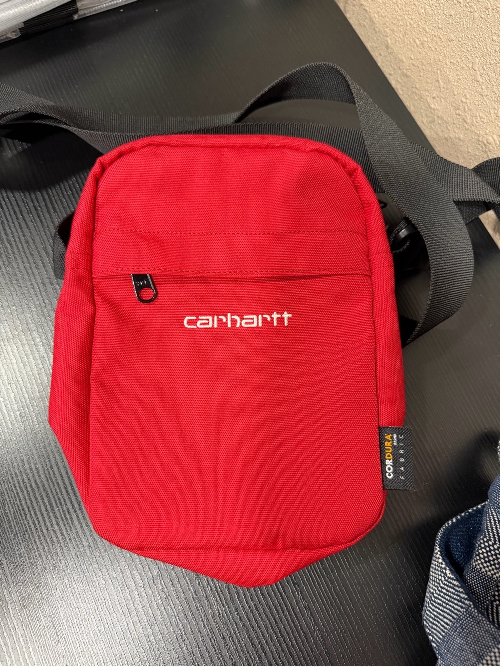 Carhartt Red Cordura Shoulder Bag with Black Strap